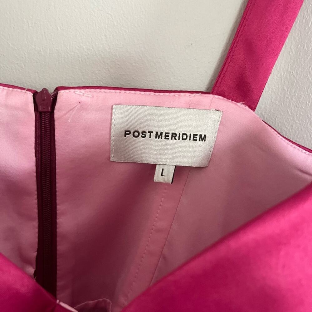 POSTMERIDIEM Satin Bustier Dress Size L - Picture 3 of 5